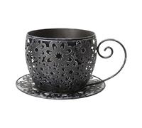FQRDKT Pot de Fleurs en Forme de Tasse à Café, Pot de Fleurs, Idéal comme Centre de Table pour Le Bureau Ou Le Jardin.