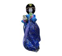 FQRDKT Statuette féminine coréenne Hanbok de 30 cm, belle figurine kimono geisha traditionnelle fabriquée à la main, objet de collection, table et décoration d'intérieur, style E