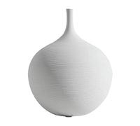 FQRDKT Vase Décoratif, Petit Vase en Céramique à Motif de Branche de Fleurs, Idéal pour La Décoration de Table et D'intérieur, Blanc Un