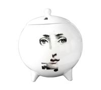 FQRDKT Vase En Céramique Orné D'un Visage Féminin, Pouvant Servir de Porte-bougie et de Contenant pour Huiles Essentielles, Idéal pour Le Bureau, Style D