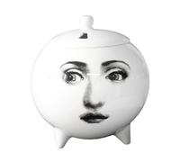 FQRDKT Vase En Céramique Orné D'un Visage Féminin, Pouvant Servir de Porte-bougie et de Contenant pour Huiles Essentielles, Idéal pour Le Bureau, Style B
