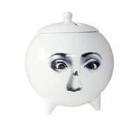 FQRDKT Vase En Céramique Orné D'un Visage Féminin, Pouvant Servir de Porte-bougie et de Contenant pour Huiles Essentielles, Idéal pour Le Bureau, Style E