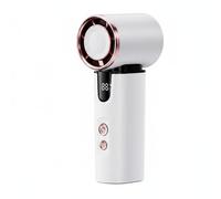 FQRDKT Ventilateur Portable Ventilateur de Refroidissement Compact Silencieux Design Léger Rechargement USB Adapté au Bureau Extérieur, Blanc Perle, 54 42 125mm