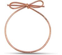 FQTANJU Lot de 100 boucles extensibles or rose avec nœuds pré-noués en ruban élastique - 15,2 cm - Nœuds métalliques élastiques pour boîtes cadeaux, étiquettes, travaux manuels et emballage facile