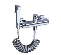 FQYEP Douchette À Main pour Bidet Pulvérisateur de Bidet Portable pour L'Hygiène Personnelle,Chromé,B