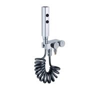 FQYEP Ensemble De Pulvérisation pour Toilettes Chromé Mural En Laiton Douchette WC Deux Modes Double Bec Adapté Au Nettoyage Des Toilettes