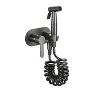 FQYEP Kit de Bidet Encastré Pour Eau Froide et Chaude Gris Douchette Toilette Wc Portable Kit Hygiene Wc,Modèle D