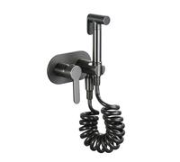 FQYEP Kit de Bidet Encastré Pour Eau Froide et Chaude Gris Douchette Toilette Wc Portable Kit Hygiene Wc,Modèle C