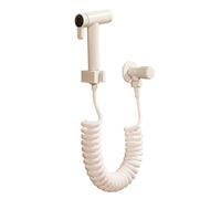 FQYEP Kit Douchette Wc Douchette Toilette Wc Blanc 2M avec Tube À Ressort À 2 Fonctions