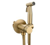 FQYEP Kit Mélangeur D'Eau Froide et Chaude pour Bidet Douchette Toilette Wc Kit En Laiton,Or Brossé,Mode Unique