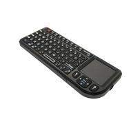 FQzsbWbbt Clavier sans Fil 2.4G RF, pavé Tactile rétroéclairé, Anglais, USB, Rechargeable, Air Mouse, Compatible avec Tablette PC(White Light English)