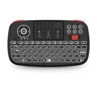 FQzsbWbbt Clavier sans Fil avec pavé Tactile et télécommande rétroéclairée Compatible avec Android TV Box TV(Hebrew Keyboard)