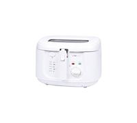 Clatronic Friteuse FR 3771 – 2,5 L 1800 W, filtre anti-odeur, thermostat réglable – Blanc