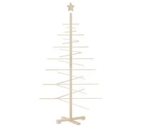 @FR Arbre de Noël - Extérieur/Intérieur - bois pour décoration 150 cm bois massif de pin - pour Artisanat Fête Décoration - 7227814