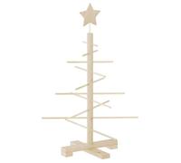@FR Arbre de Noël - Extérieur/Intérieur - bois pour décoration 75 cm bois massif de pin - pour Artisanat Fête Décoration - 5327448