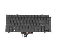 FR AZERTY Clavier d'ordinateur portable pour Dell Latitude 5420 5421 5430 5431 5440 7420 7430 7520 7530 0H4DDJ Rétroéclairé sans cadre