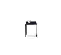 .FR - Bout de canapé Table Basse métal Noir Mat Style Industriel 40x40x45cm