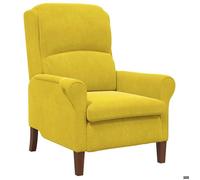 @FR Fauteuil Jaune 76x94x102 cm - Simple scandinave - Chaise relaxant/Fauteuil TV - Velours - 1188902