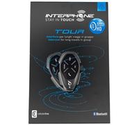 FR Interphone TOUR HD - Haut-parleurs HD 40 mm - Kit moto double Bluetooth