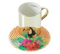 [FR] Luycho Mirror Cup & Wavy Saucer Toucan 350ml