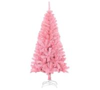 @FR Sapin de Noël artificiel - Extérieur/Intérieur - avec support rose 120 cm PVC - pour Artisanat Fête Décoration - 9019596