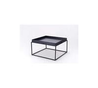 .FR - Table Basse métal Noir Style Industriel 60x60x40CM