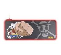 Fr Tec Tapis de souris One Piece Luffy XL - LED rouge bords - Base caoutchouc antidérapante rouge G