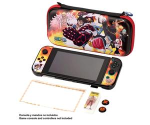 FR-TEC One Piece Pack Grips/Coque pour Joycon/Boitier/Protecteur d'Ecran/Sacoche, Dressrosa, pour Nintendo Switch