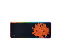 FR-TEC Tapis de Souris Gaming Dragon Ball Super 800x300mm Noir avec Image, Rétroéclairage LED Multicolore, Base Antidérapante et câble 1.8m