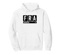 FRA Francfort Kentucky USA Souvenir de Voyage Texte Blanc Sweat à Capuche