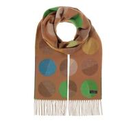 FRAAS Écharpe brun clair vert pour femme - Cashmink®-Scarf With Dots Camel Brush 329274