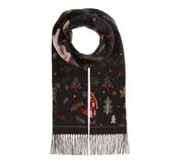 FRAAS écharpe Cashmink® Scarf With Christmas Design Navy