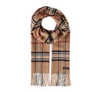 FRAAS Écharpe marron noir pour homme - Cashmink® Scarf with FRAAS Plaid Camel 101149