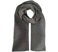 FRAAS Étole plissée avec design ondulé - 63 x 180 cm - Étole en polyester, gris, taille unique