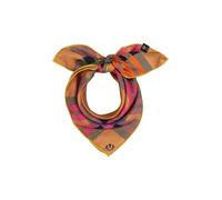 FRAAS Foulard femme 100% pure soie - Foulard nickel femme avec motif à carreaux - Taille 51 x 51 cm - Bandana chic en soie