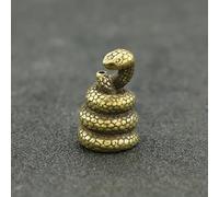 Frabakas Figurines d'animaux en cuivre antique - Presse-papiers - Décoration d'intérieur - Cadeaux - Artisanat - Brûleur d'encens - 3 cm x 1,8 cm - Serpent