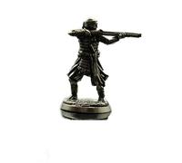 Frabakas Soldiers Warriors Samurai Gunmen Army Antique Copper Brass Tabletops Figurines Miniatures Presse-papiers à collectionner Décoration d'intérieur Cadeaux Art Artisanat 2,5 cm x 3,2 cm (B)