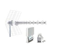 Kit antenne 5G BLU10HD + amplificateur MAP2r345U T2 + alimentation Fracarro Mini