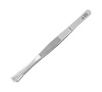 Fraccio UC0442 Pince à épiler lisse pour poisson en acier inoxydable 1810 15 cm, gris