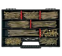 Frackmann Lot de 295 vis et embouts de qualité supérieure avec 4 embouts TX et mallette de rangement solide, 5 x 50/5 x 60/5 x 80/5 x 100/5 x 120/6 x 140/6 x 40/3 x 25/4 x 40