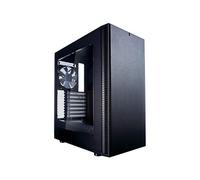 Fractal Design Define C Tempered Glass - Compact Mid Tower Computer Case - ATX - High Airflow and Silent Computing with ModuVent Technology - 2X 120mm Silent Fans Included - PSU Shroud - Black TG