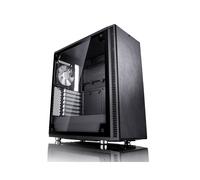 Fractal Design Define C TG Noir - Boîtier PC Midi Tower ATX / ITX / Mini-ATX, 2x3.5", 5x2.5", Vent 1x120mm avant/arrière, Radiateurs 360mm/120mm/240mm, USB 3.2