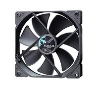 Fractal Design Dynamic GP-14 Computer Fan - Silent Fan - High Airflow - 140x140x25 mm - 1000RPM - FDB-Bearings - Trip Wire - Aerodynamically Shaped Struts - 12v - Black Edition (Single)