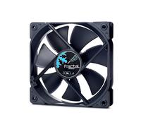 Fractal Design Dynamic X2 GP-12 PWM Computer Fan - Silent Fan - High Airflow - 120x120x25 mm - 2000RPM - FDB-Bearings - Trip Wire - Aerodynamically shaped struts - Black Edition (Single)