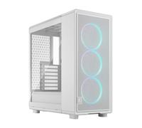 Fractal Design Epoch White RGB - Verre trempé Clear Tint - Trois Ventilateurs Momentum 12 RGB Inclus - Intérieur spacieux - Prise en Charge ATX/mATX/ITX
