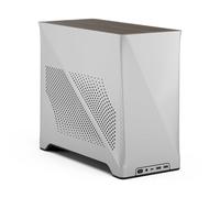 Fractal Design Era 2 ITX PC Case in Silver - Aluminium anodisé élégant, Plateau en Noyer Massif, Compatible avec Les GPU 3 Slots, câble Riser PCIe 4.0 Inclus