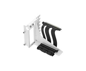 Fractal Design Flex 2 Kit GPU Universel Blanc, PCIe 4.0, Support 1 Carte Graphique, Compatible North/Focus 2/Define 7/Meshify 2/Torrent, Câble Adaptateur 19.5cm