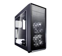 Fractal Design Focus G Boîtier d'ordinateur Tour intermédiaire ATX avec Flux d'air élevé et 2 Ventilateurs LED Blancs 120 mm avec Port USB 3.0 et Panneau latéral pour fenêtre Noir