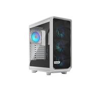 Fractal Design Meshify 2 Compact RGB Blanc, Boîtier PC ATX/mATX/Mini-ITX, Acier/Verre Trempé, 3x120mm Avant, 1x120mm Arrière, USB 3.2 Gen 1/Gen 2