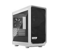 Fractal Design Boîtier Meshify 2 Mini – micro‑ATX – Panneau latéral fenêtré (verre trempé) – Blanc